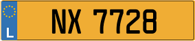 Trailer License Plate